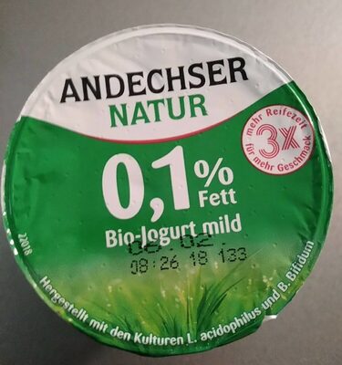 0,1% fett bio-Jogurt mild